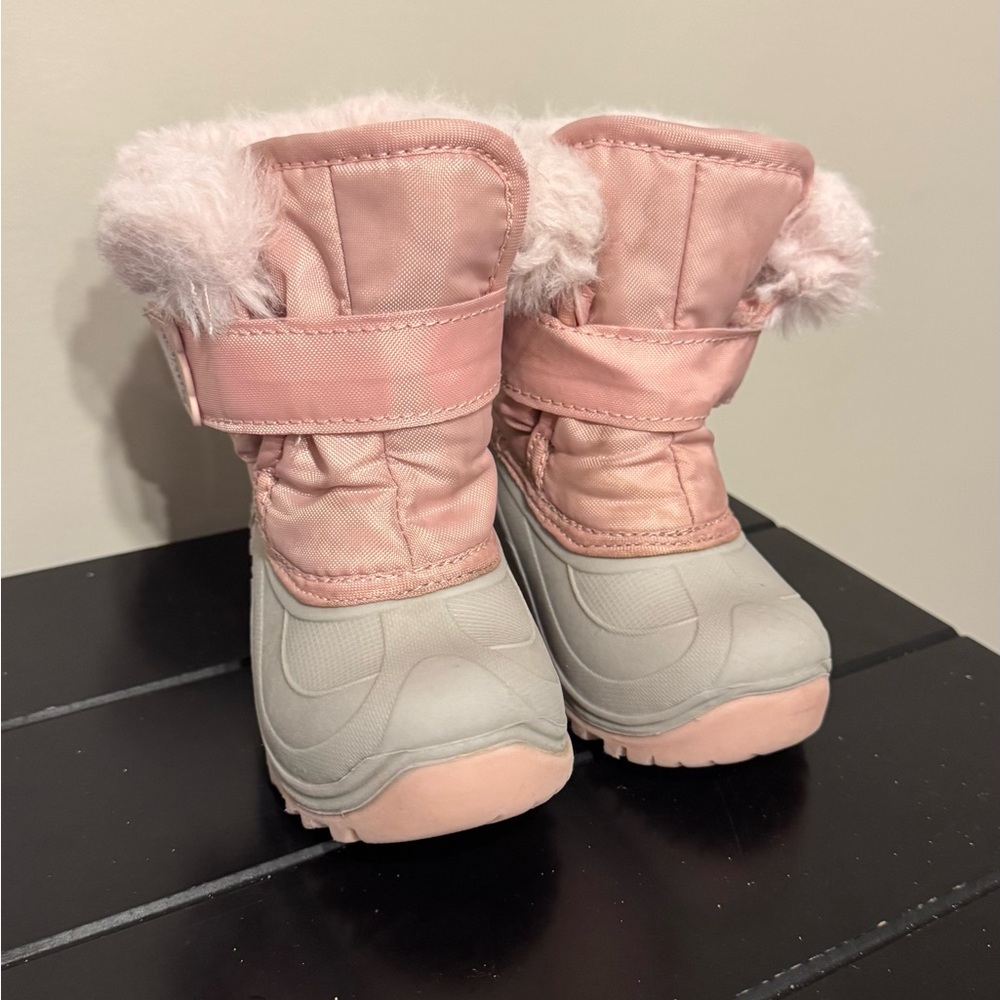Pink Winter Snow Boots for Girls